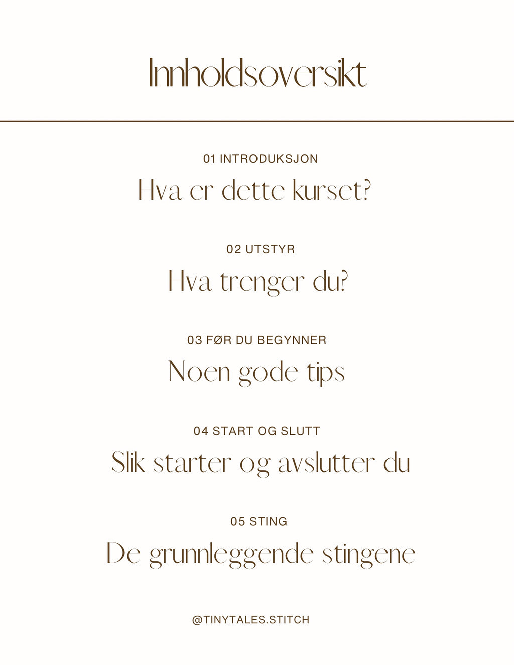 Digitalt broderikurs for nybegynnere | PDF og video