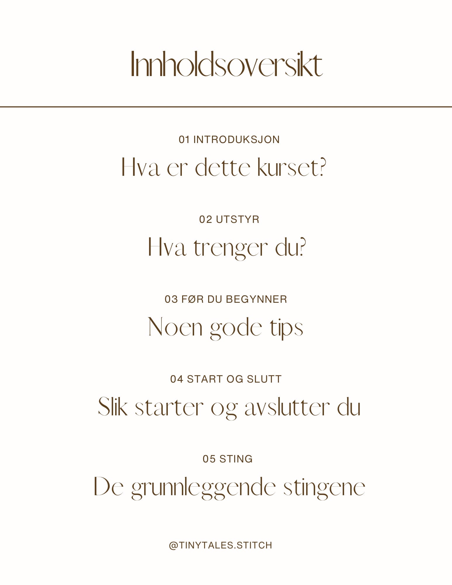 Digitalt broderikurs for nybegynnere | PDF og video