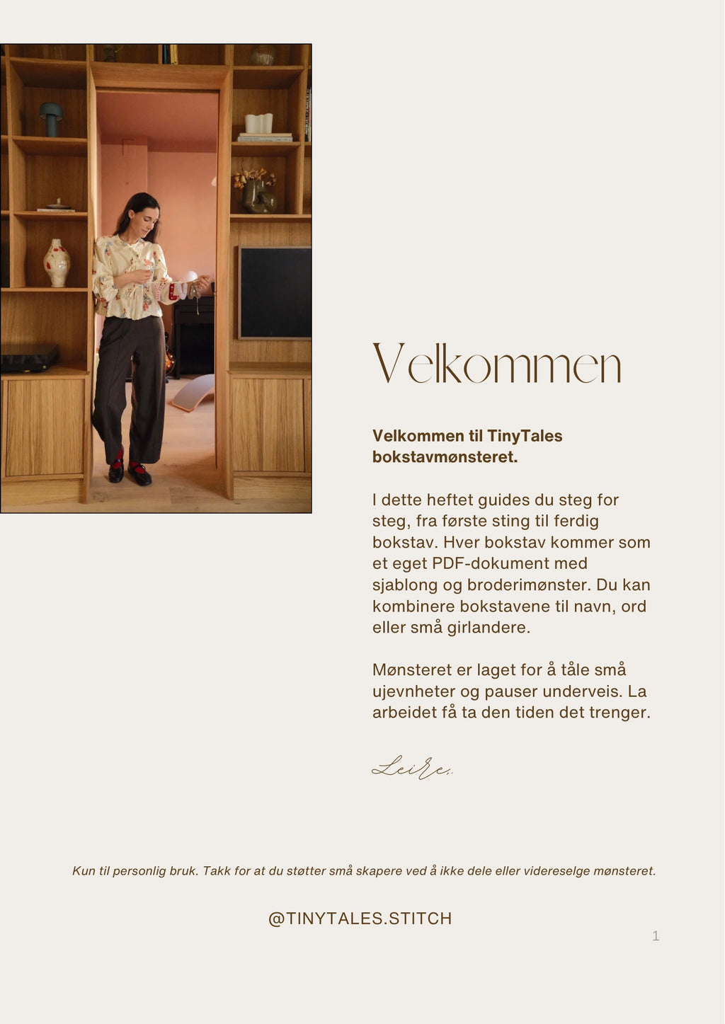 Bokstavmønster for broderi | Hele alfabetet PDF