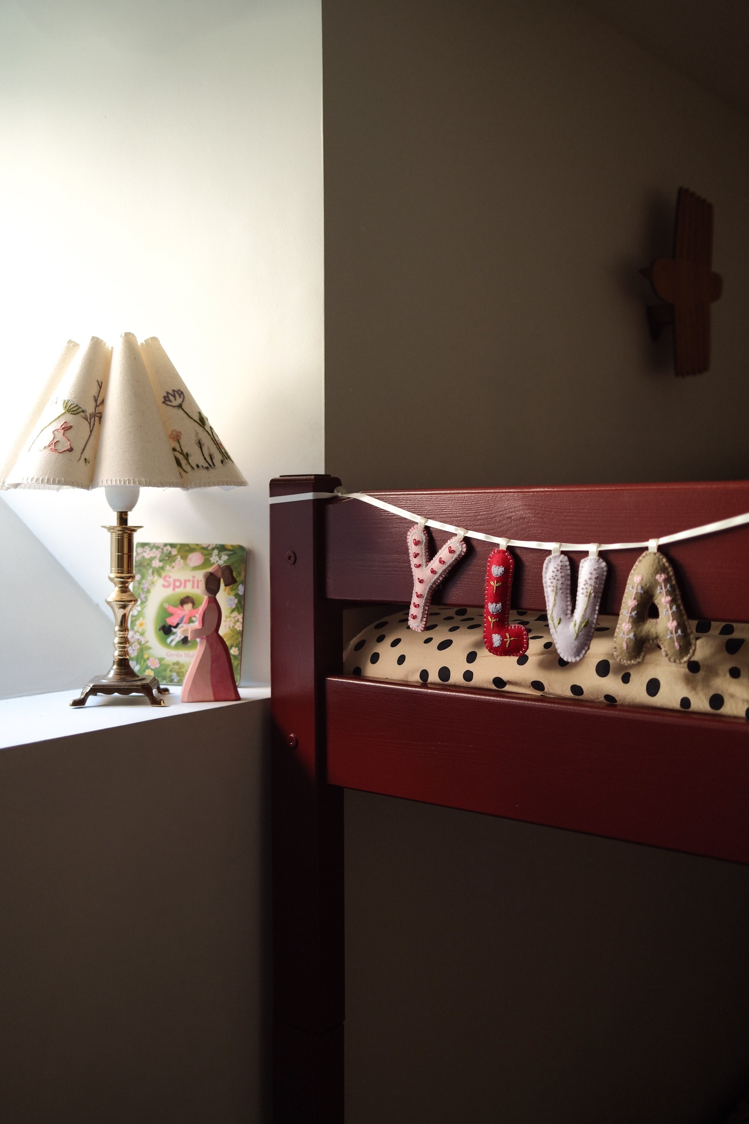 DIY broderikit bokstaver | Personlig navn til barnerom