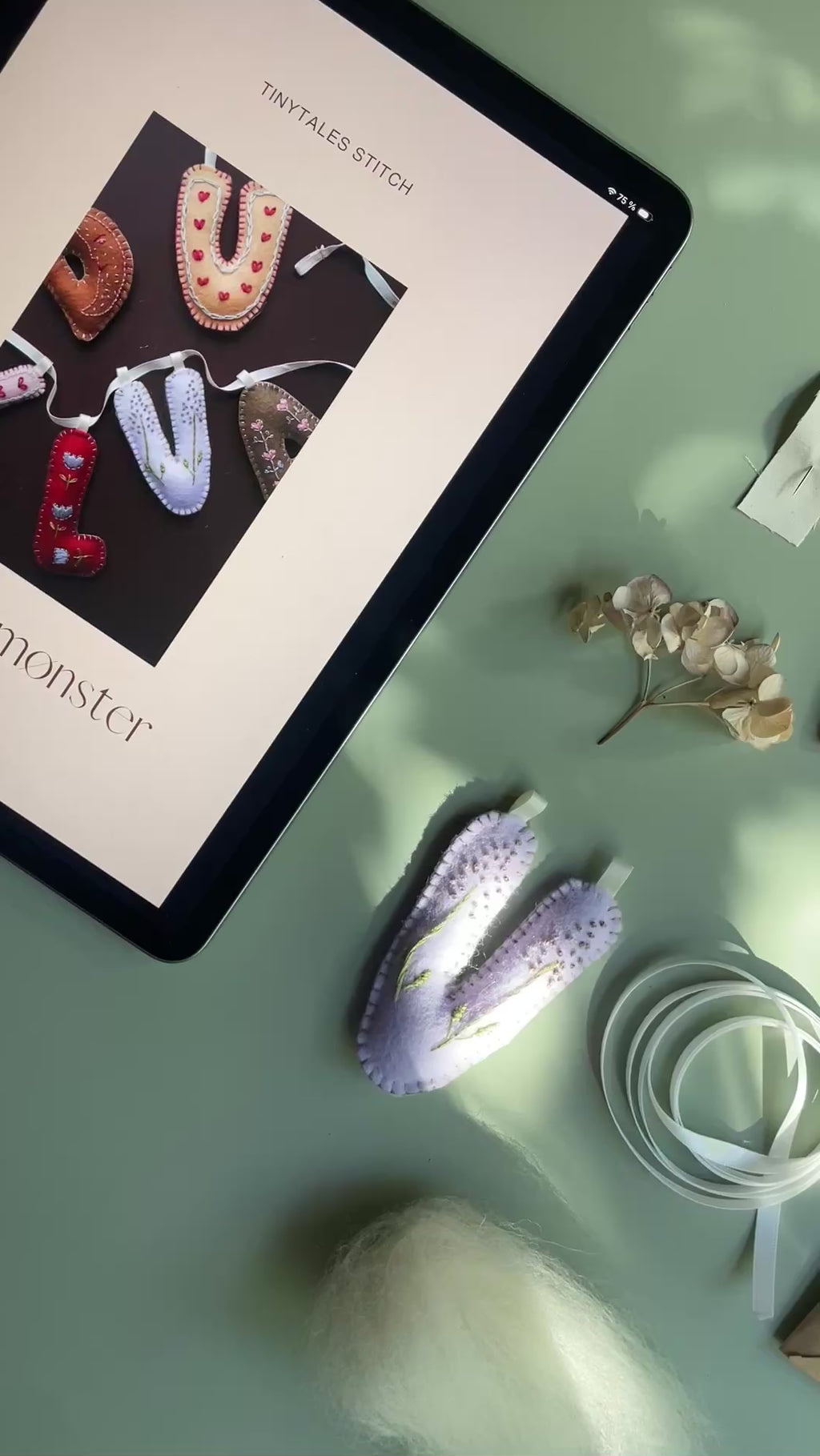 DIY broderikit bokstaver | Personlig navn til barnerom